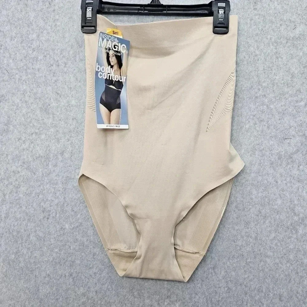 Naomi & Nicole Inside Magic High Waist Brief Warm‎ Beige Size S